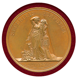 ドイツ ハンブルク 1826年 銅メダル 女神立像