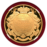 イギリス 2015年 5ポンド 金貨 シャーロット王女洗礼記念 NGC PF70UC