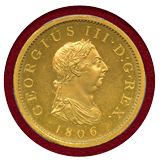 イギリス 1806年 ペニー 銅貨 ギルト ジョージ3世 PCGS PR63