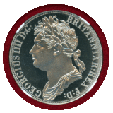 セイロン 2008(1830)年 4リクスダラー アルミ貨 ファンタジー ジョージ4世 PF68UC