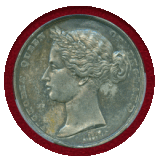 イギリス 1862年 ホワイトメタルメダル ロンドン万国博覧会 PCGS SP61
