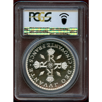 モナコ 1974年 50フラン 銀貨 ピエフォー レーニエ3世 治世25周年記念 PCGS SP66