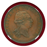 デンマーク=ノルウェー (1799年) 2/3スペシーダラー銅貨 試作貨 NGC PF64BN