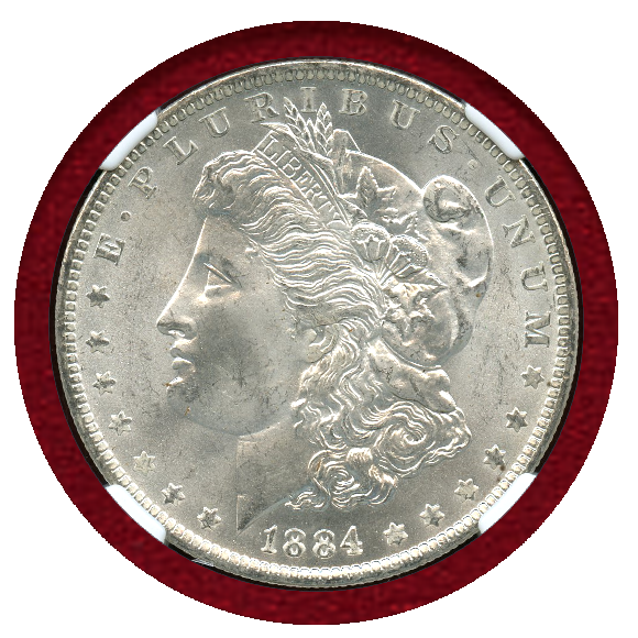 1884年 アメリカ 銀貨 モルガンダラー CCカーソンシティーGSAケース