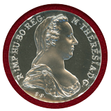 オーストリア (1780) ターラー 銀貨 マリアテレジア リストライク PF69CAMEO