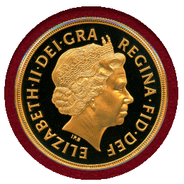 イギリス 1998年 5ポンド 金貨 プルーフ エリザベス2世