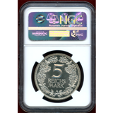 【SOLD】ドイツ ワイマール共和国 1925A 5マルク 銀貨 NGC PF66CAMEO