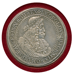 オーストリア 神聖ローマ帝国 1675年 2ターラー 銀貨 レオポルト1世