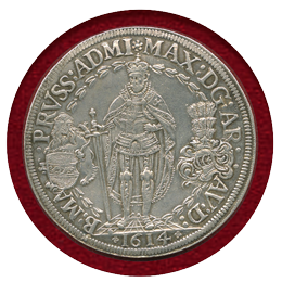 ドイツ ドイツ騎士団 1614年 2ターラー 銀貨 マクシミリアン3世