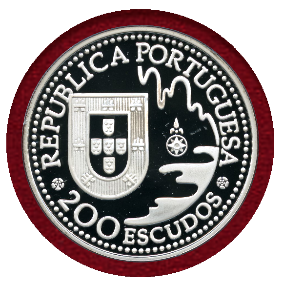 JCC | ジャパンコインキャビネット / ポルトガル 1993年 200エスクード 銀貨 種子島上陸450年記念