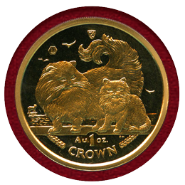 【SOLD】マン島 2009年 クラウン 金貨 キャットコイン チンチラ