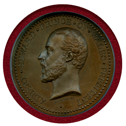 【SOLD】イギリス 1874年 銅メダル ロンドン国際展示会 アルバート NGC MS66BN