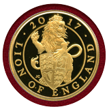 イギリス 2017年 £100 クイーンズビースト ライオン