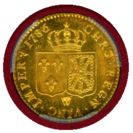 フランス 1786W ルイドール 金貨 ルイ16世 PCGS MS64