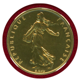 フランス 1978年 1フラン 金貨 ピエフォー 種を蒔く女神 NGC PF68
