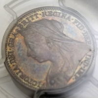 イギリス 1893年 3ペンス 銀貨 ヴィクトリア オールドヘッド PCGS PR65