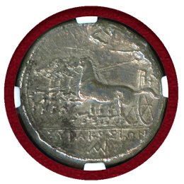 古代ギリシャ シラクサ 紀元前317-289年 4ドラクマ銀貨 アレトゥーサ NGC AU