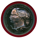 イギリス (1851) 銀メダル ロンドン万国博覧会記念 ヴィクトリア リストライク MS64