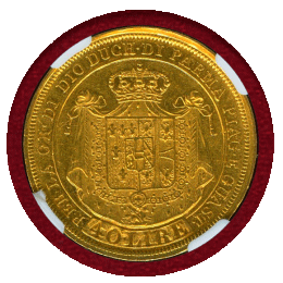 イタリア パルマ公国 1815年 40リレ 金貨 マリア・ルイーザ NGC AU55