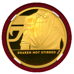 イギリス 2020年 ￡200 金貨 Shaken Not Stirred 007 PF70UC