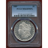 【SOLD】アメリカ 1885 $1 銀貨 モルガンダラー PCGS MS64DMPL