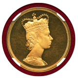 【SOLD】イギリス 1965年 金メダル エリザベス女王 西ドイツ訪問記念 PF63UC