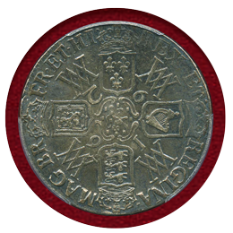 イギリス 1692年 クラウン銀貨 ウィリアム&メアリー PCGS XF40