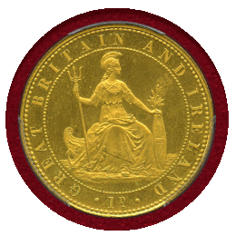 【SOLD】イギリス 1860年 1ペニー ギルト 銅貨 試作 ヴィクトリア PCGS PR64
