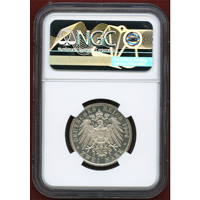 ドイツ リューベック 1906A 2マルク 銀貨 双頭の鷲 NGC PF65CAMEO