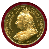 【SOLD】イギリス 1897年 金メダル ヴィクトリア女王即位60周年記念 NGC MS64