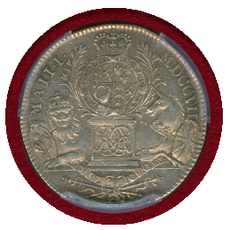 イギリス 1707年 銀メダル アン女王 イングランド・スコットランド併合 PCGS SP58