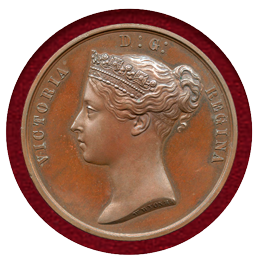 【SOLD】イギリス 1853年 銅メダル ヴィクトリア 科学芸術学科 W.Wyon作