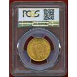 フランス 1818年W 40フラン 金貨 ルイ18世 PCGS MS62