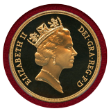 イギリス 1997年 5ポンド 金貨 エリザベス2世 PCGS PR70DCAM