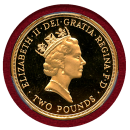 イギリス 1995年 2ポンド 金貨 第二次世界大戦終結記念 PCGS PR69DC