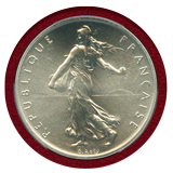 【SOLD】フランス 1972年 1フラン 銀貨 ピエフォー種まく女性 PCGS SP69