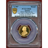 【SOLD】オーストリア (1780) 金メダル マリアテレジア  PCGS SP68