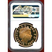 イギリス 1999年 5ポンド 金貨 ミレニアム NGC PF69UC