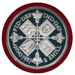 イギリス (1937) フローリン 白銅貨 ピエフォー エドワード8世 PR66DCAM