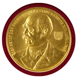 ドイツ ハンブルク 1895年 10ダカット金メダル ビスマルク公80歳記念 NGC MS66