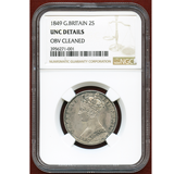 【SOLD】イギリス 1849年 銀貨 ヴィクトリア ゴッドレスフローリン NGC UNCD