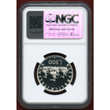 【SOLD】イタリア 1999R 500リレ 銀貨 コロンブスの船 NGC PF69UC