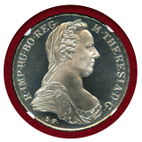 オーストリア (1780) ターラー銀貨 マリアテレジア リストライク NGC PF69CAM