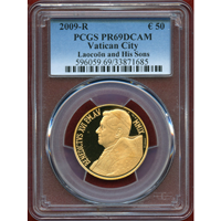 バチカン市国 2009年 50ユーロ 金貨 ヴェネディクト16世 PCGS PR69DCAM