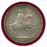 ドイツ ザクセン 1741年 ターラー 銀貨 フリードリヒ・アウグスト2世 PCGS MS62