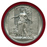 イギリス 1854年 ホワイトメタル メダル クリスタルパレス開館記念 NGC MS62