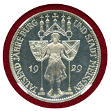 ドイツ ワイマール共和国 1929E 5マルク 銀貨 マイセン NGC PF63CAM