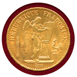 フランス 1876A 20フラン 金貨 エンジェル