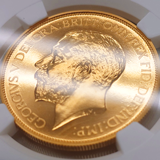 イギリス 1911年 5ポンド プルーフ 金貨 ジョージ5世 NGC PF64