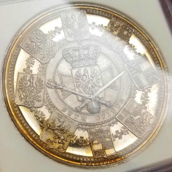 1913 ドイツ プロイセン 2マルク銀貨 NGC MS64 ヴィルヘルム二世の+ 